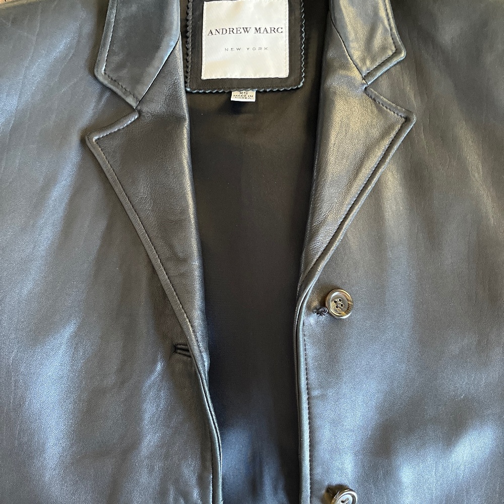 Andrew Marc Leather coat
